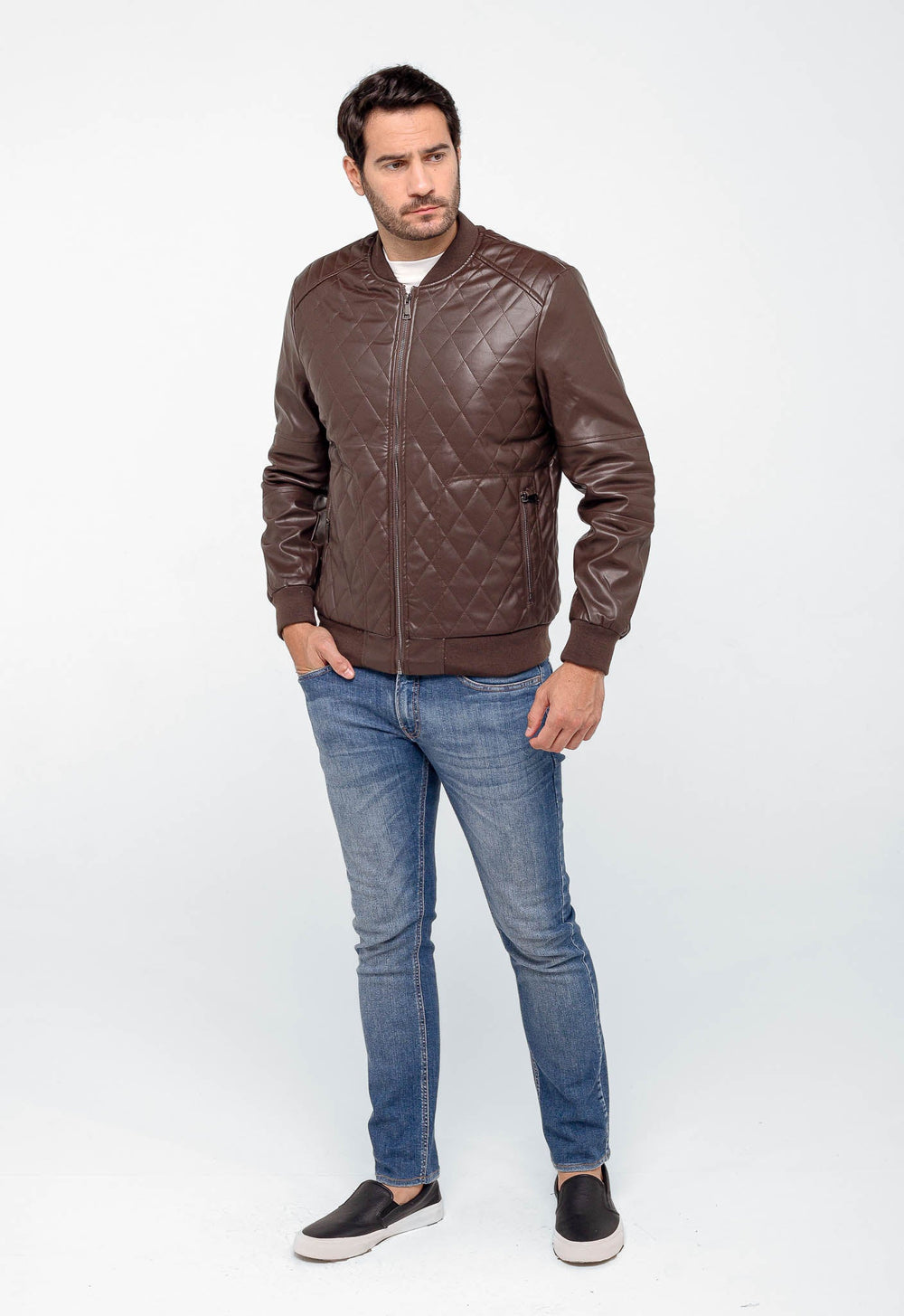 Jaqueta Masculina Dom Henrico Malha Quadriculada - Henri Store