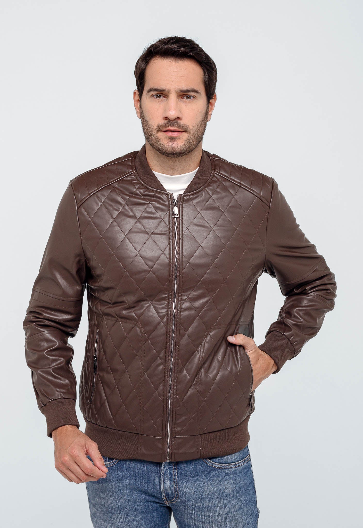 Jaqueta Masculina Dom Henrico Malha Quadriculada - Henri Store