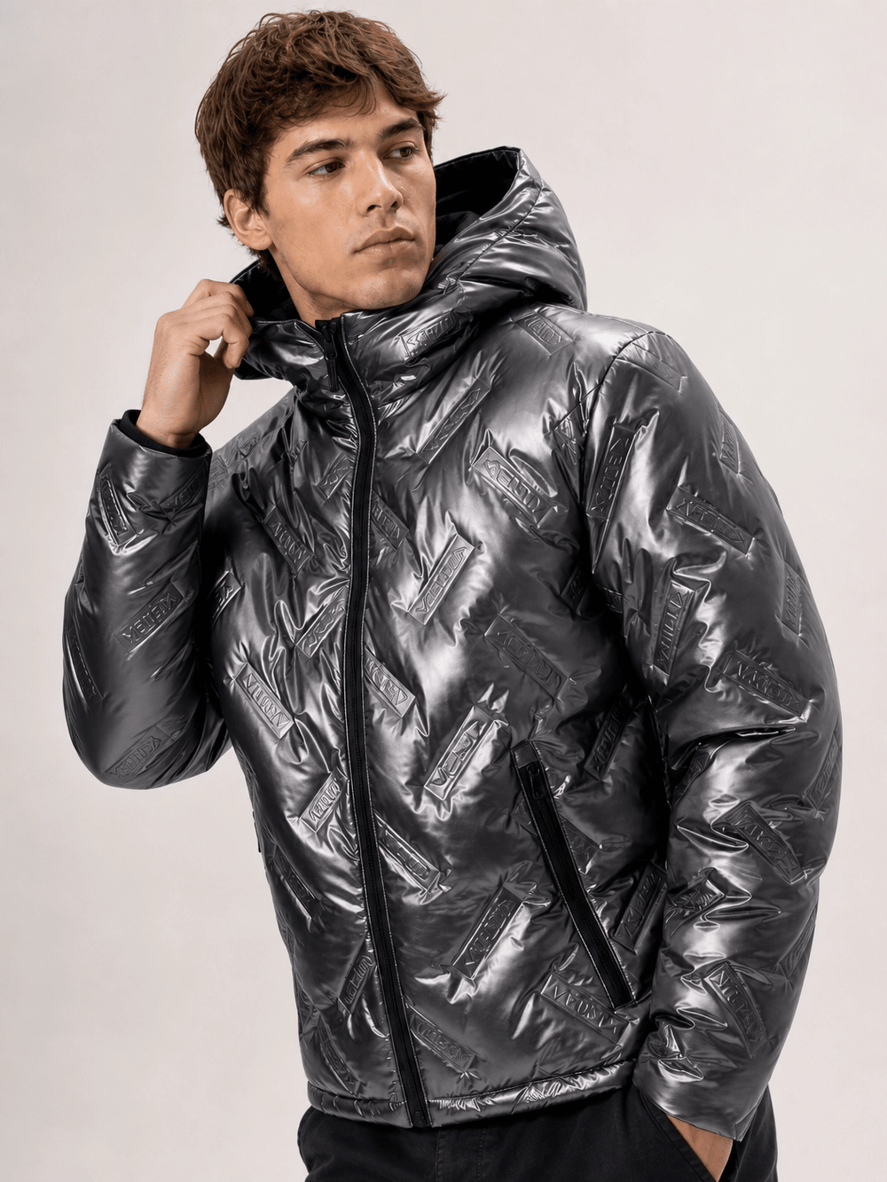 Jaqueta Masculina Nylon Puffer Cinza Venum VNM228024 - Live - Henri Store