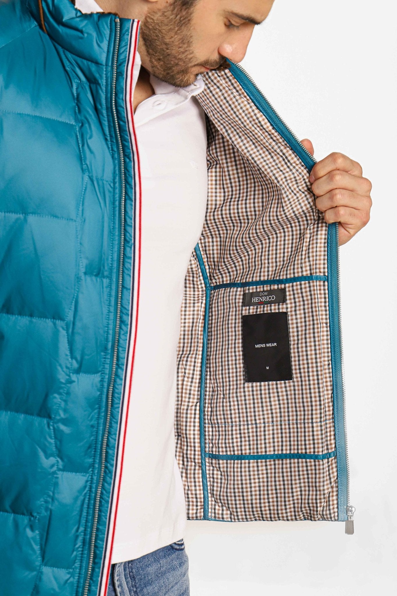 Jaqueta Parka Dom Henrico Azul - Henri Store