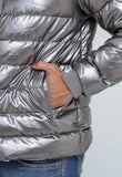 Jaqueta Puffer Scavo Metálica - Live - Henri Store