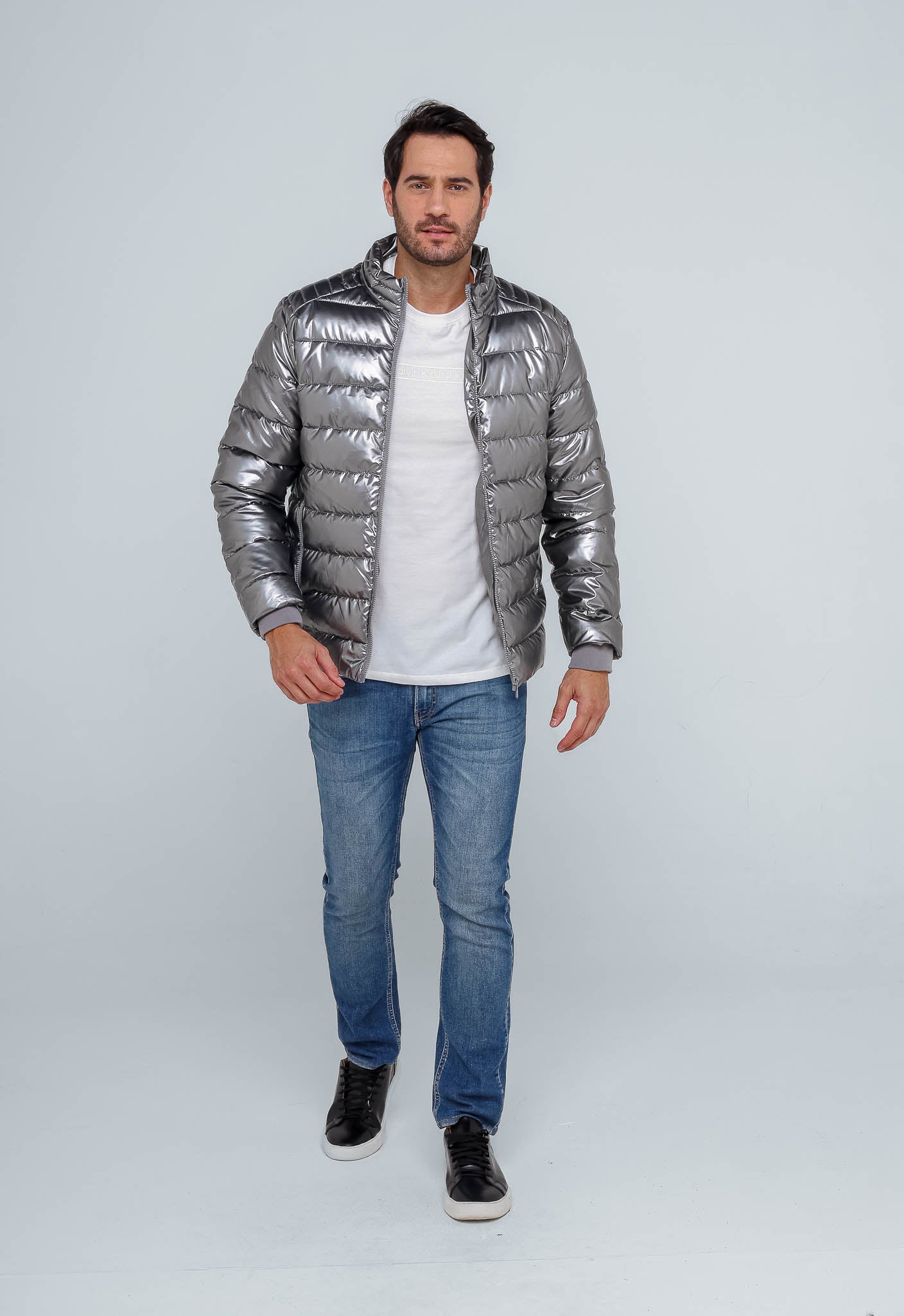 Jaqueta Puffer Scavo Metálica - Live - Henri Store