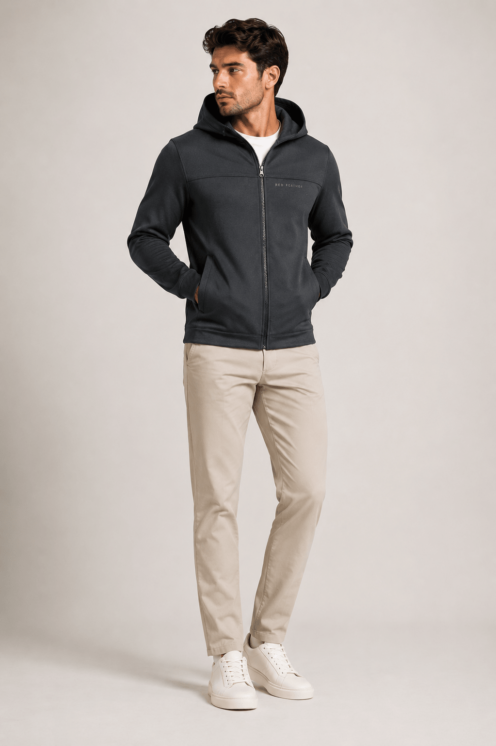 Jaqueta Red Feather Overcoat Neoprene Preta - Live - Henri Store