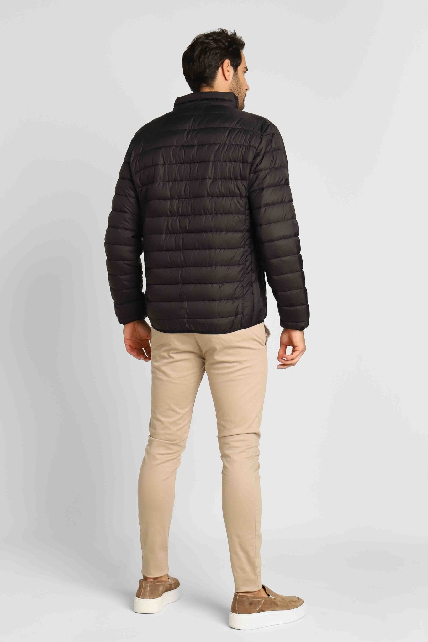Jaqueta RL Puffer Preto C/ Poney Vermelho - Henri Store