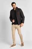 Jaqueta RL Puffer Preto C/ Poney Vermelho - Henri Store