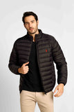 Jaqueta RL Puffer Preto C/ Poney Vermelho - Henri Store