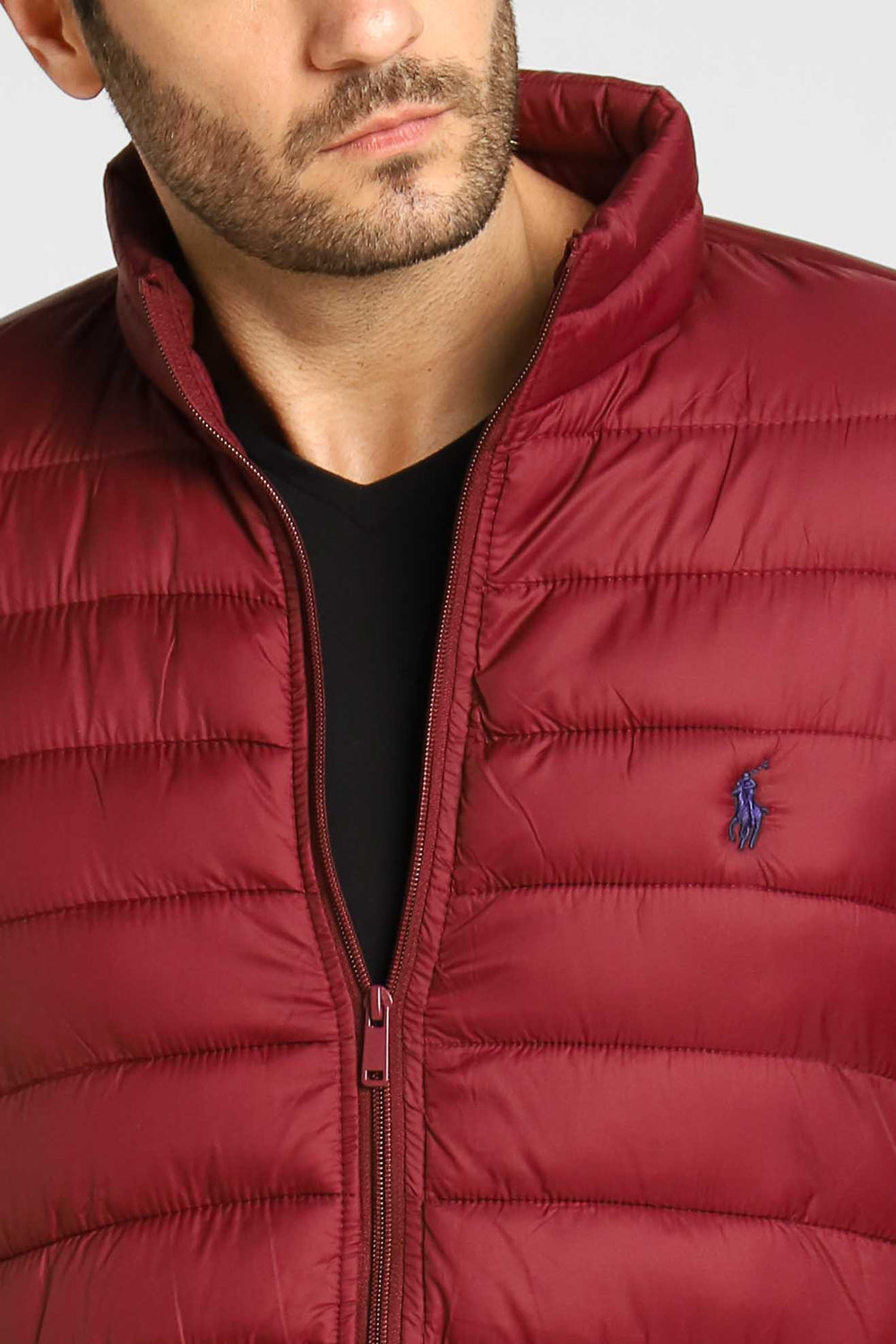 Jaqueta RL Puffer Vinho C/ Poney Preto - Henri Store