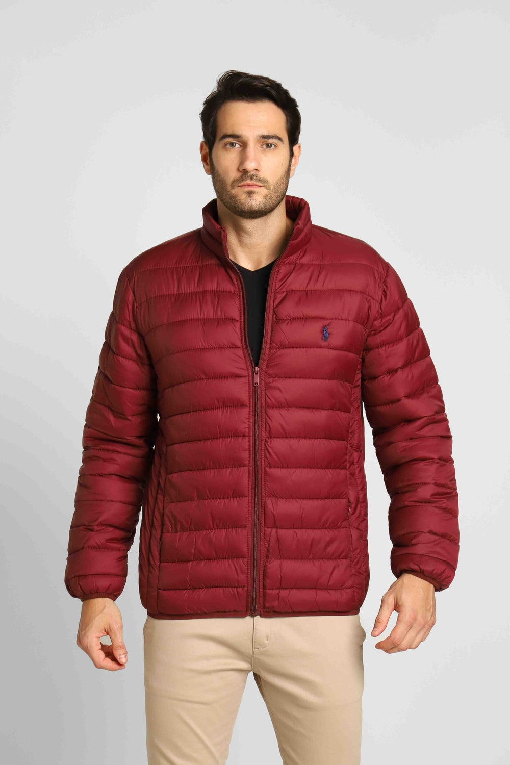 Jaqueta RL Puffer Vinho C/ Poney Preto - Henri Store