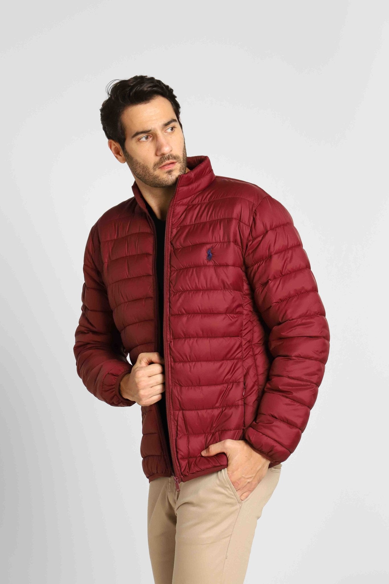 Jaqueta RL Puffer Vinho C/ Poney Preto - Henri Store