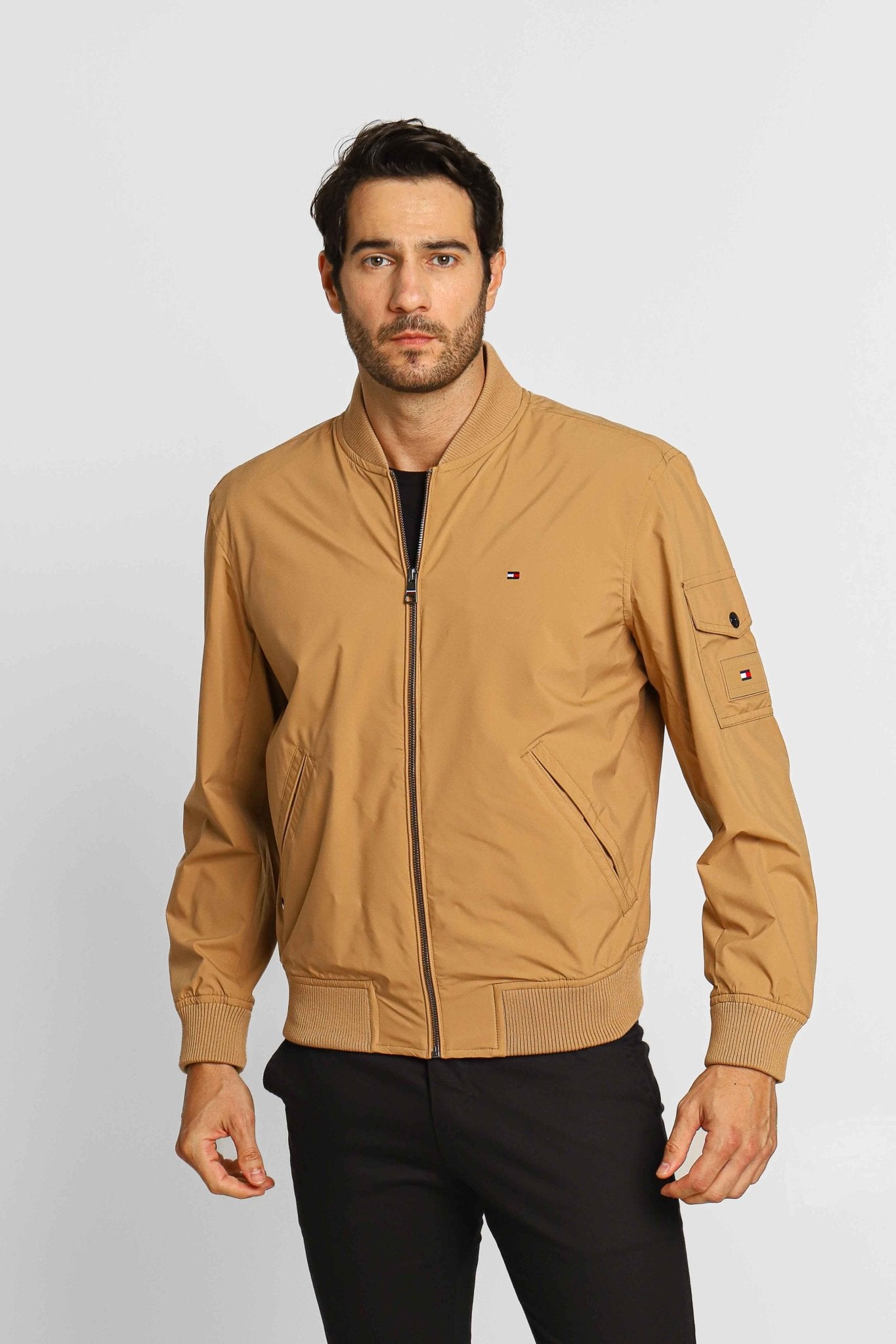 Jaqueta Tommy Hilfiger Lightweight Bomber Cáqui - Live - Henri Store
