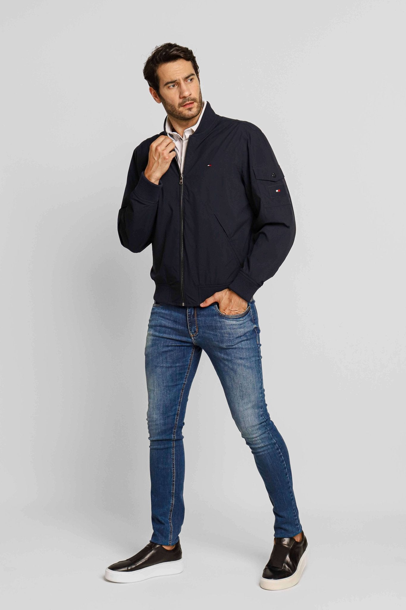Jaqueta Tommy Hilfiger Lightweight Bomber Marinho - Henri Store