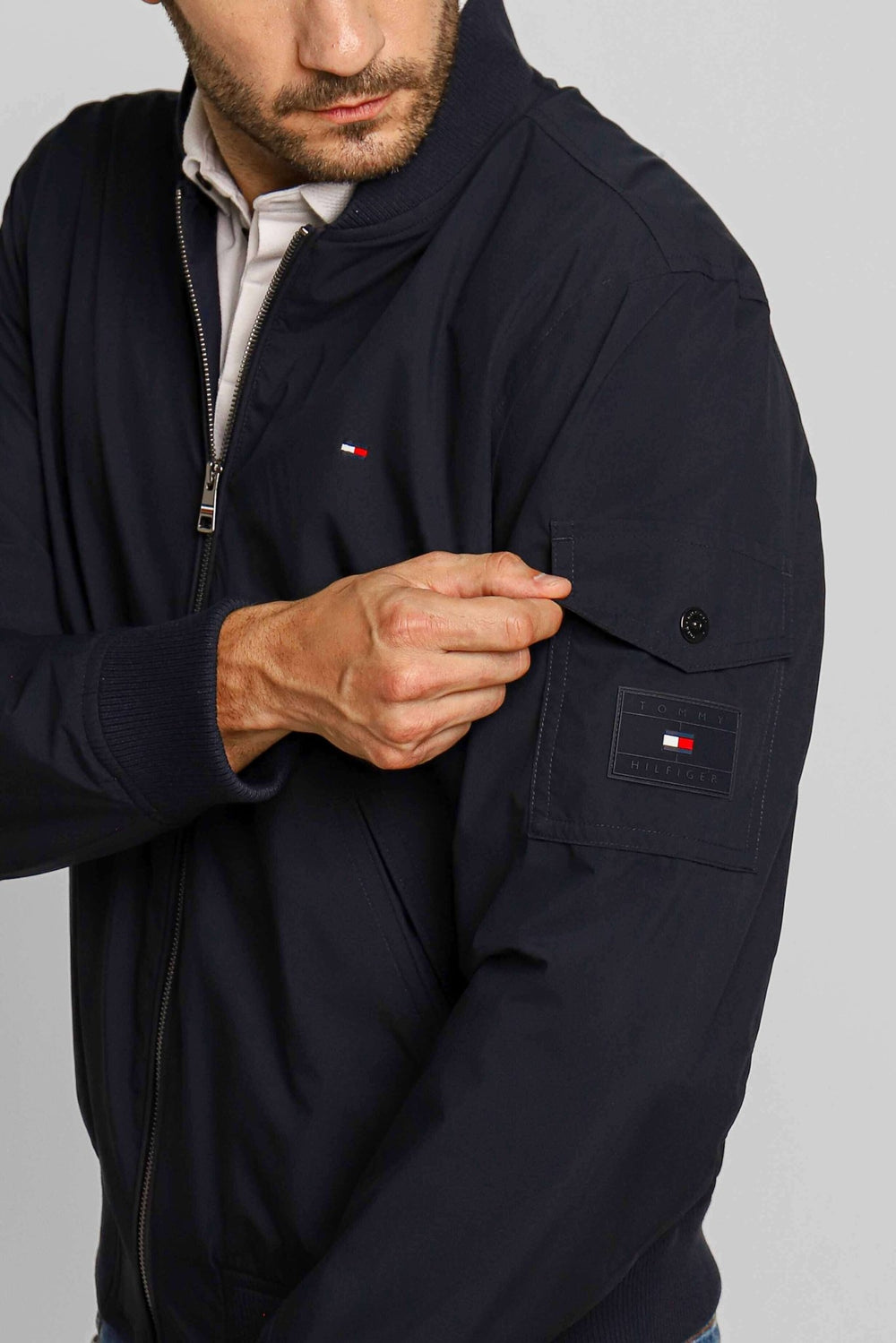 Jaqueta Tommy Hilfiger Lightweight Bomber Marinho - Henri Store
