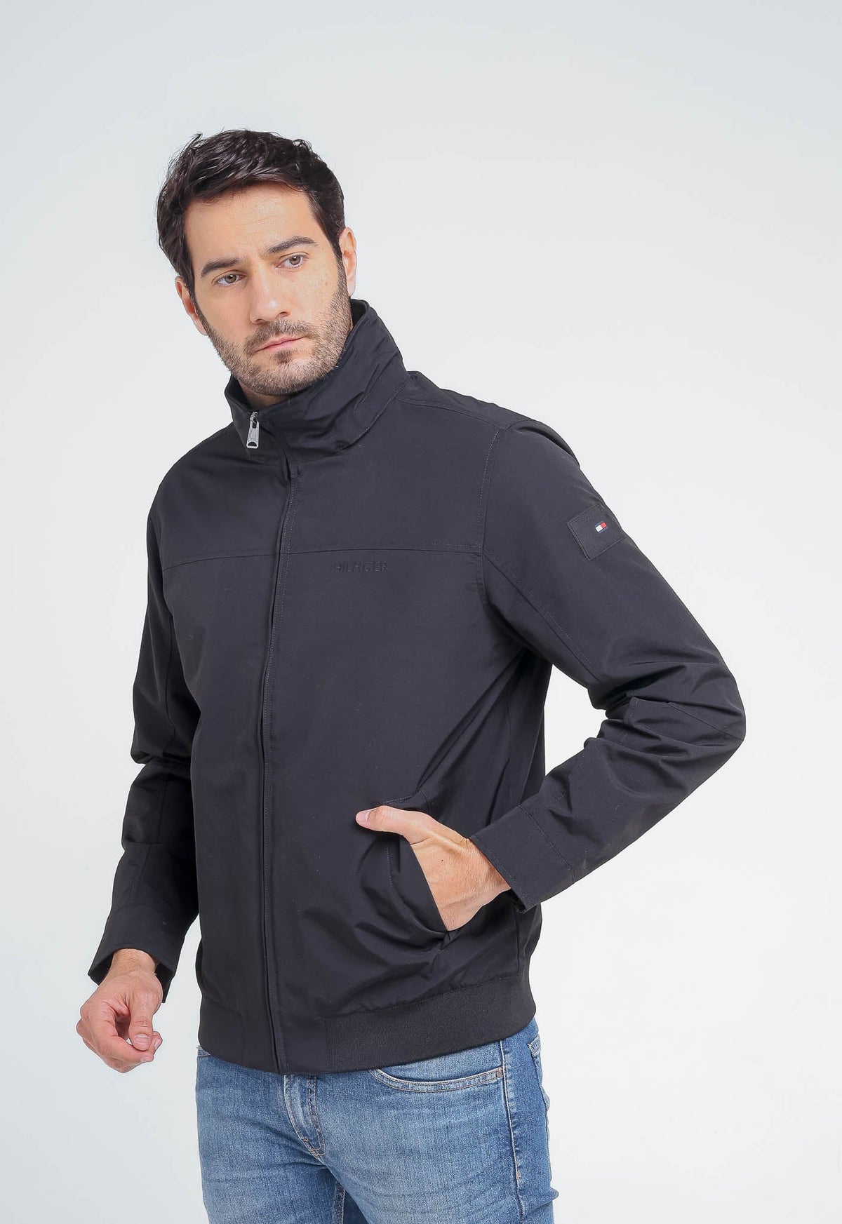 Jaqueta Tommy Hilfiger Sustainable Preta - Henri Store