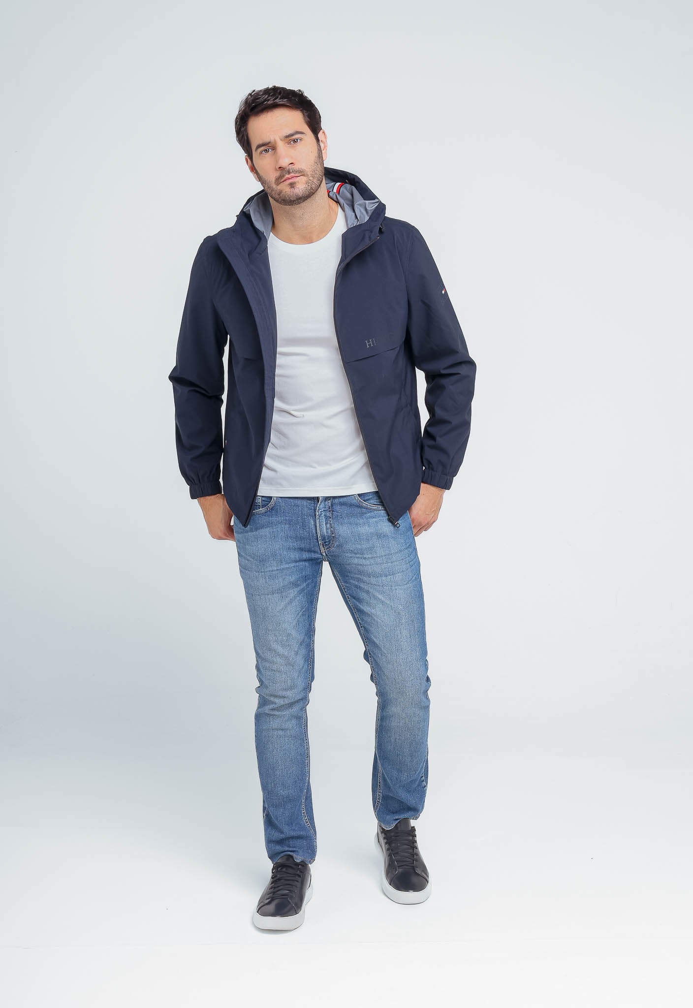 Jaqueta Tommy Hilfiger Tech Hooded Marinho - Henri Store