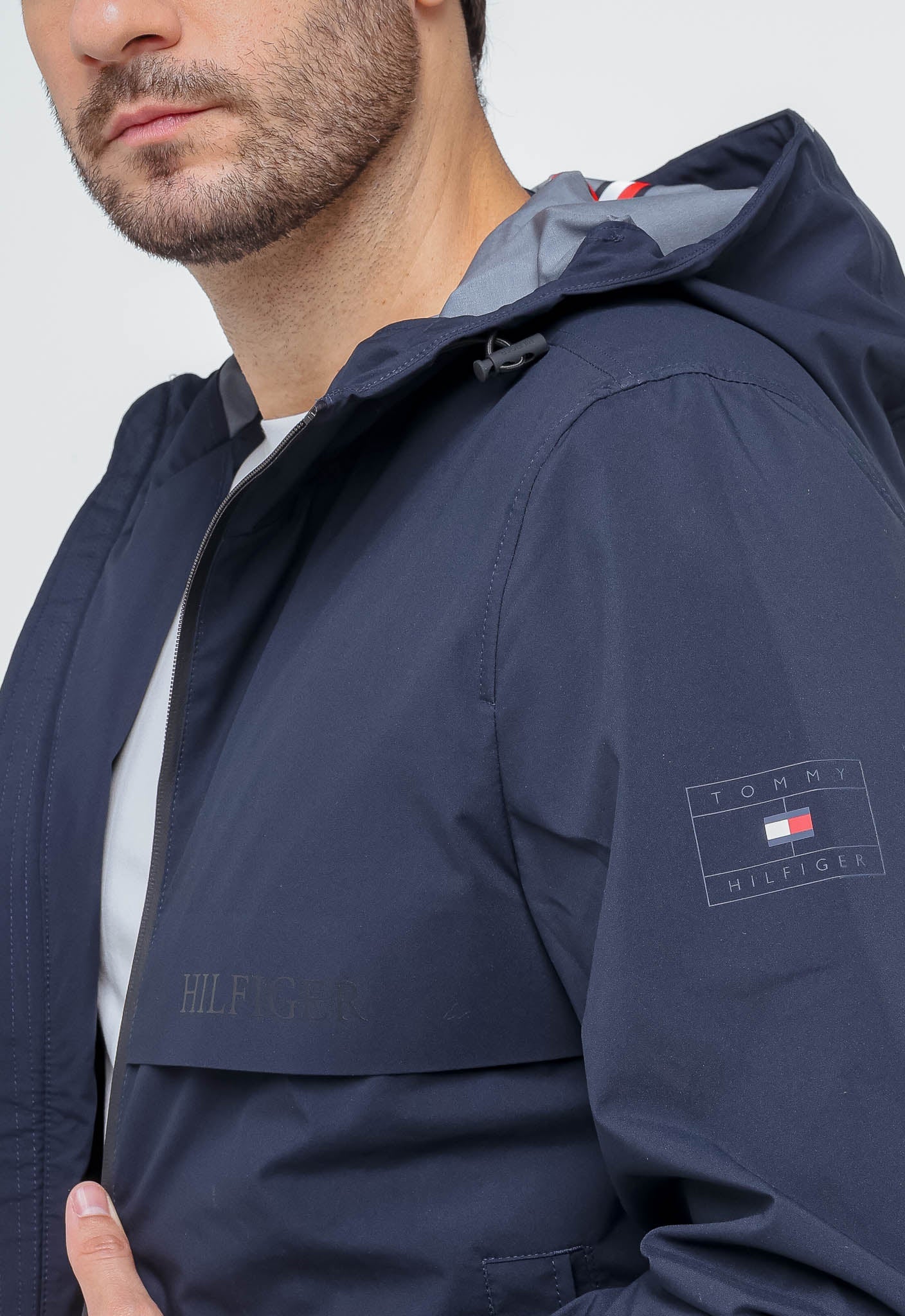 Jaqueta Tommy Hilfiger Tech Hooded Marinho - Henri Store