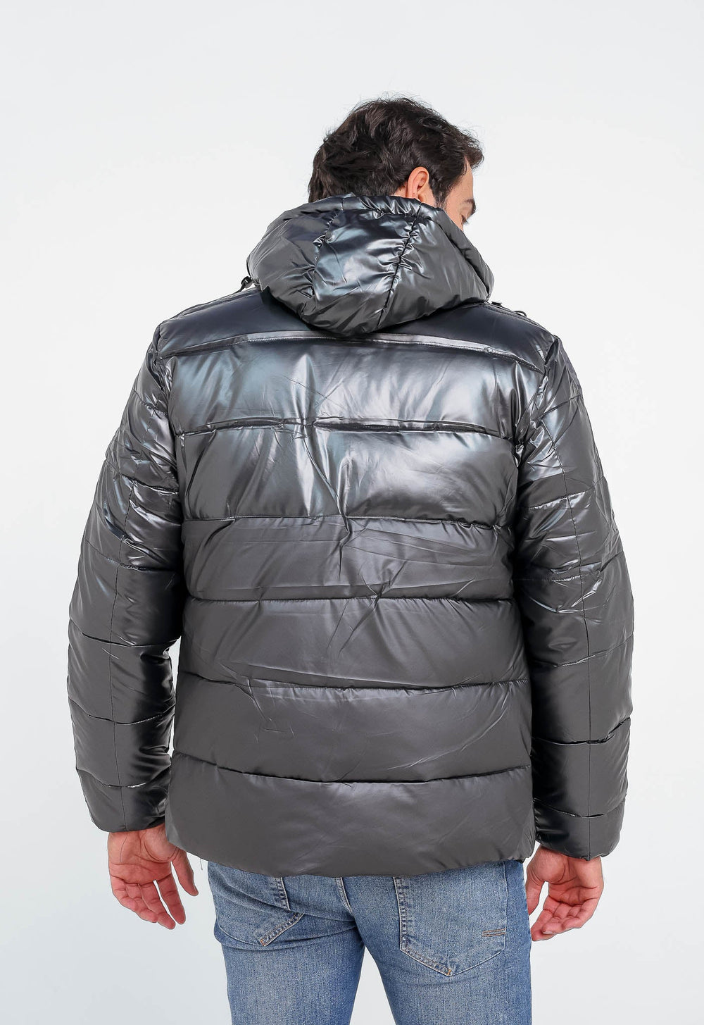Jaqueta Venum Cinza Nylon Puffer Detalhe Lateral Vnm228035 - Henri Store