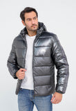 Jaqueta Venum Cinza Nylon Puffer Detalhe Lateral Vnm228035 - Henri Store