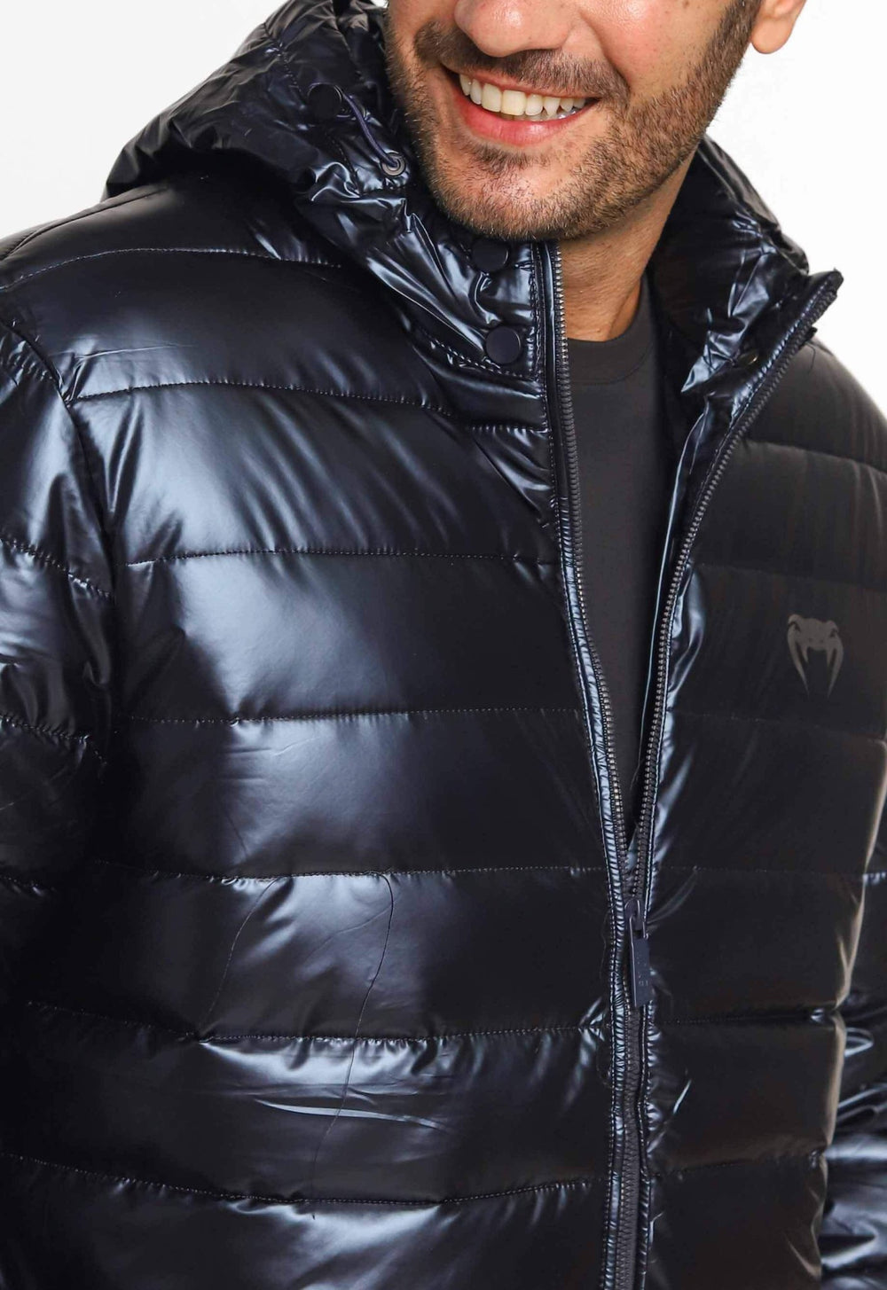 Jaqueta Venum Marinho Nylon Puffer Detalhe Lateral VNM228035 - Live - Henri Store
