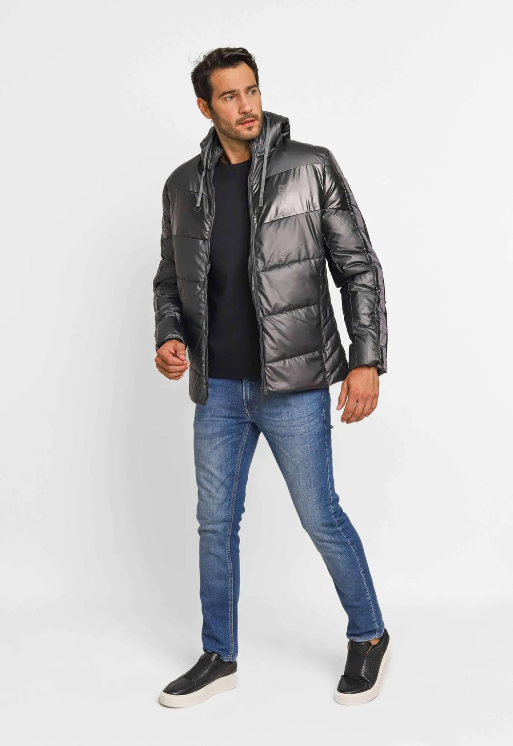 Jaqueta Venum Nylon Puffer Basic Cinza VNM228027 - Live - Henri Store