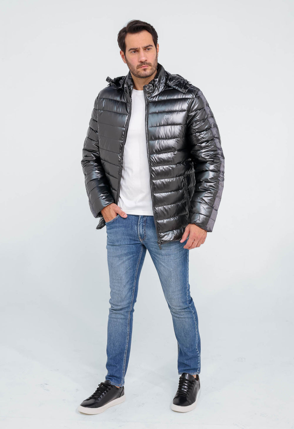 Jaqueta Venum Nylon Puffer Ziper Cinza Vnm228031 - Live - Henri Store