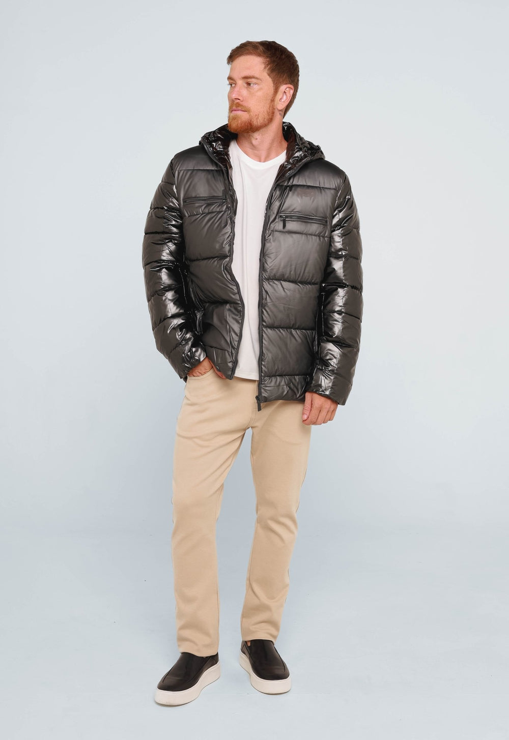 Jaqueta Venum Nylon Puffer Ziper Peito Cinza Vnm228026 - Live - Henri Store