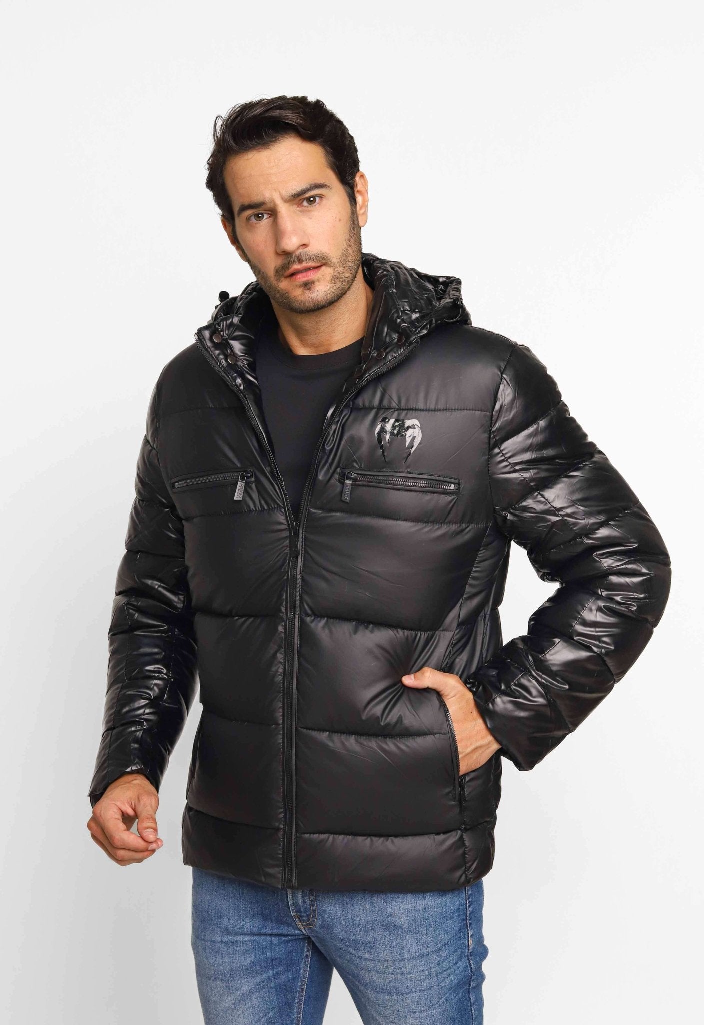 Jaqueta Venum Nylon Puffer Ziper Peito Preta VNM228026 - Henri Store