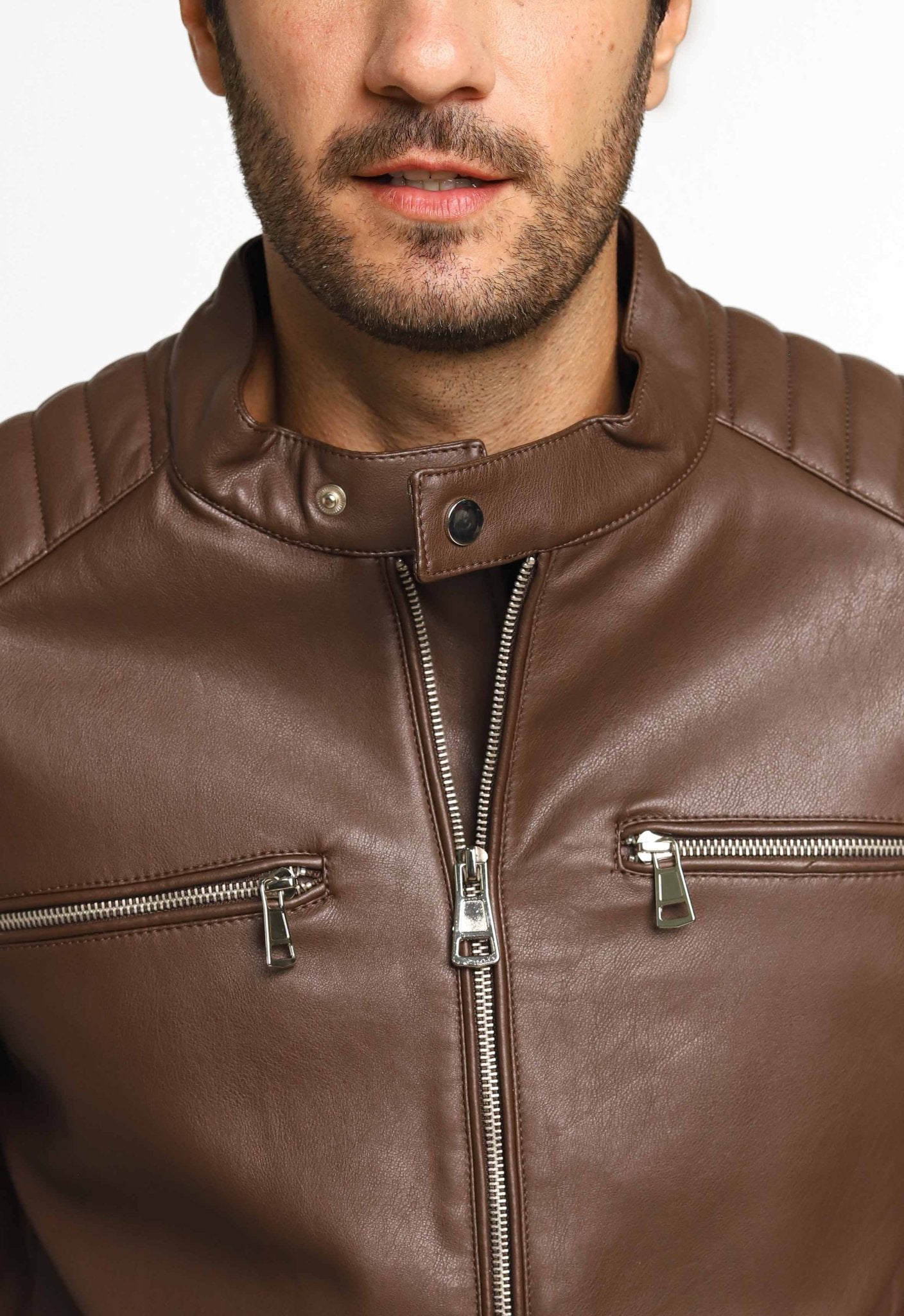 Jaqueta Victory Eagle Marrom C/ Detalhe No Braço VTP226004 - Live - Henri Store