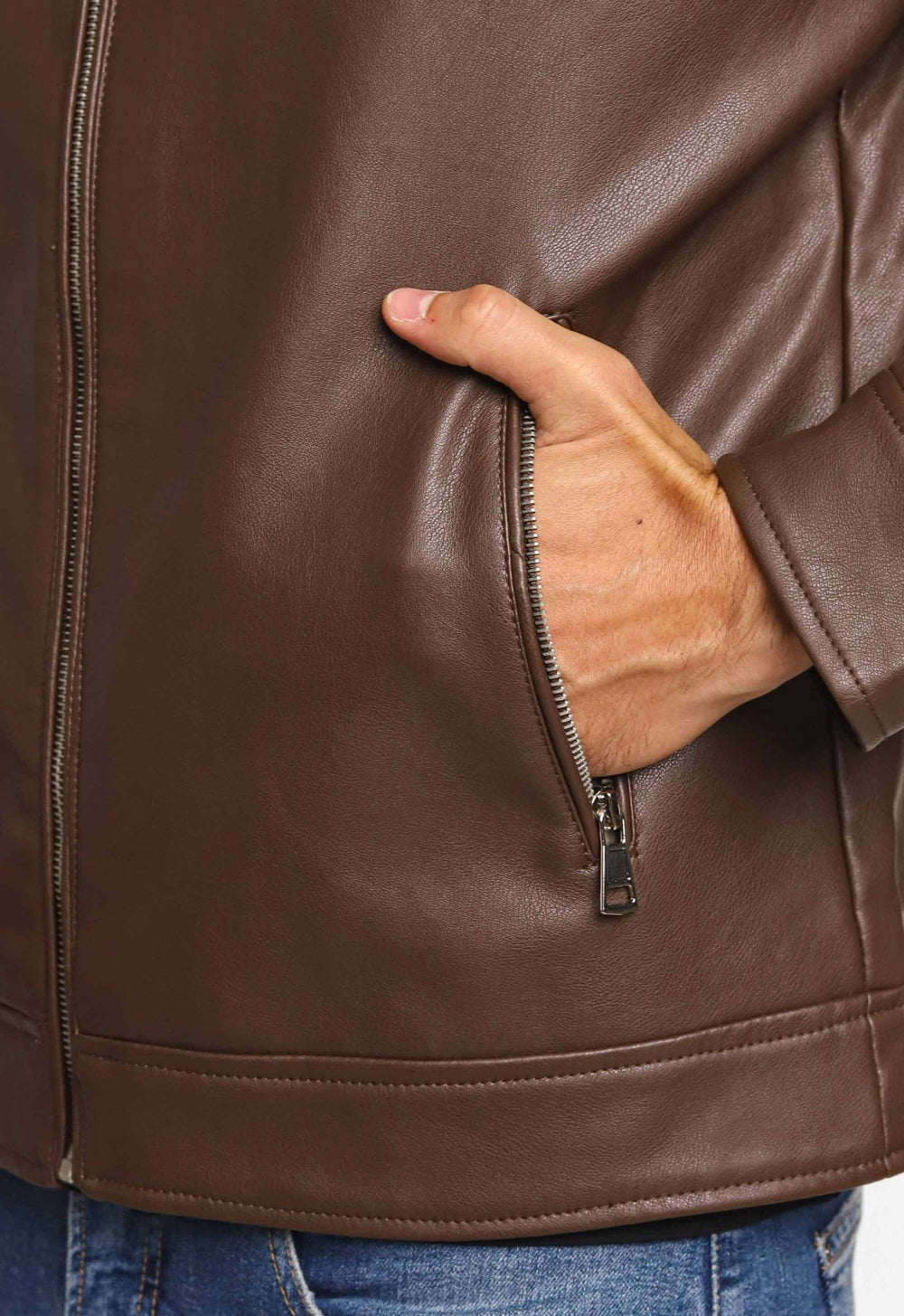 Jaqueta Victory Eagle Marrom C/ Detalhe No Braço VTP226004 - Live - Henri Store