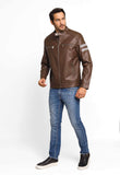 Jaqueta Victory Eagle Marrom C/ Detalhe No Braço VTP226004 - Live - Henri Store