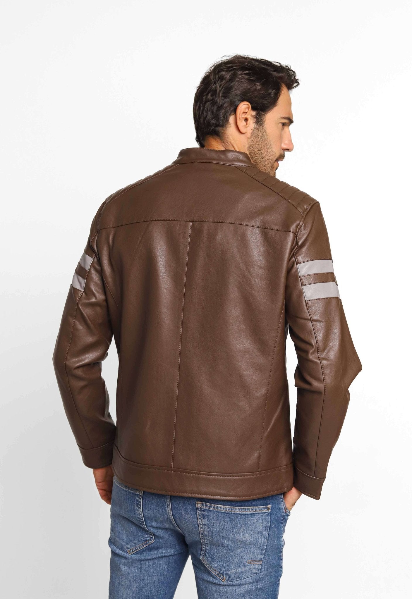 Jaqueta Victory Eagle Marrom C/ Detalhe No Braço VTP226004 - Live - Henri Store