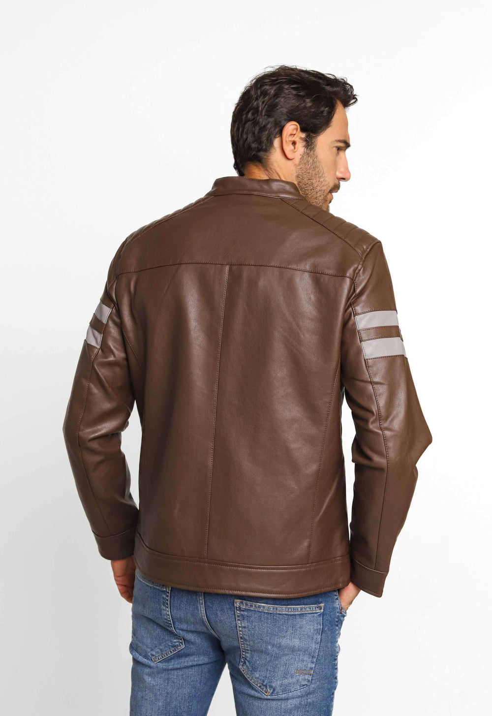 Jaqueta Victory Eagle Marrom C/ Detalhe No Braço VTP226004 - Live - Henri Store
