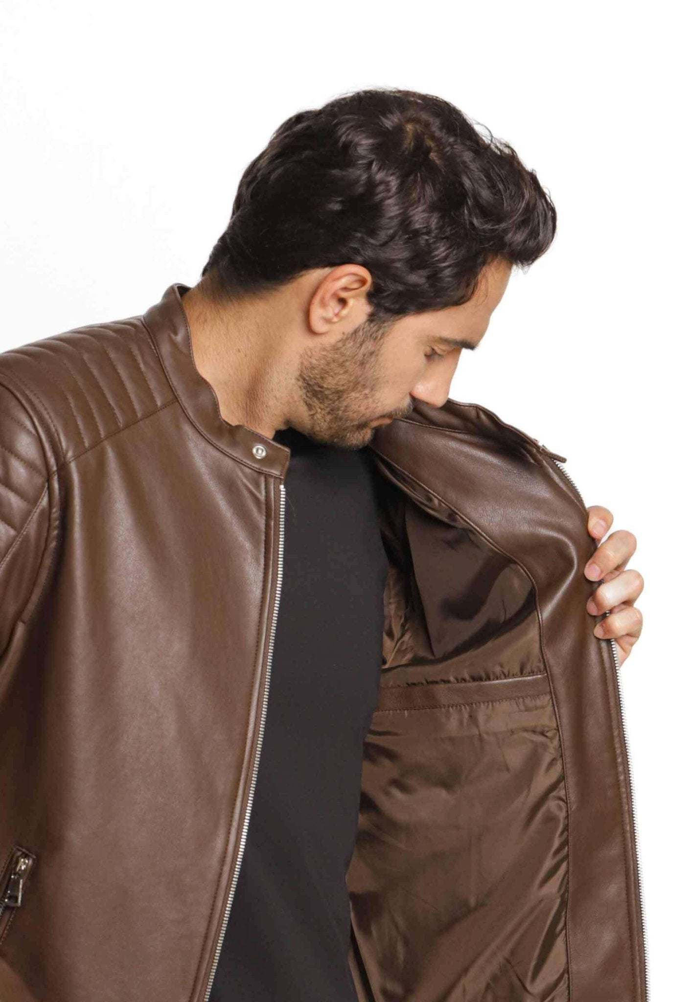 Jaqueta Victory Eagle Marrom C/ Detalhe No Ombro Vtp226002 - Henri Store