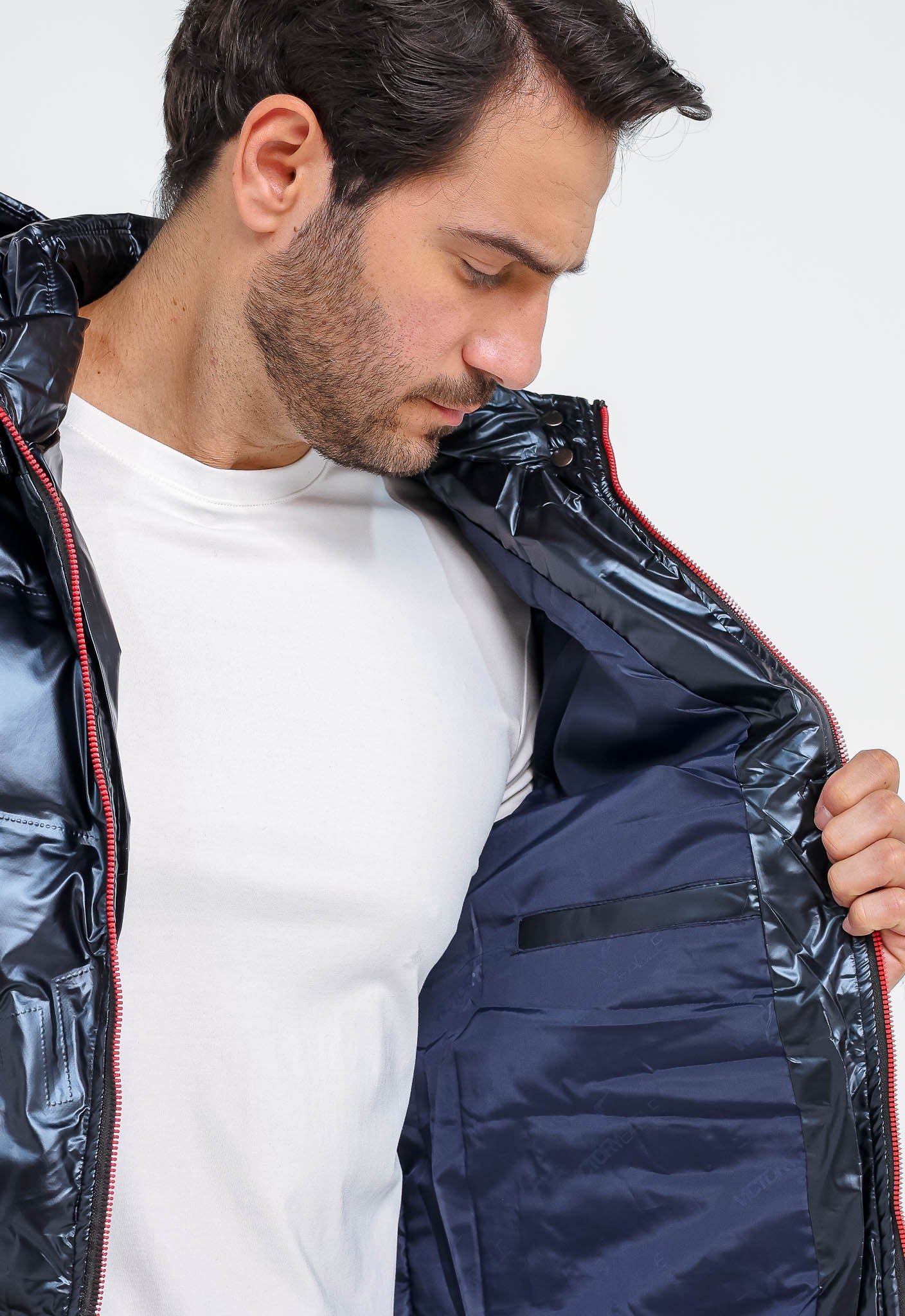 Jaqueta Victory Eagle Nylon Puffer Marinho Vtn226011 - Henri Store