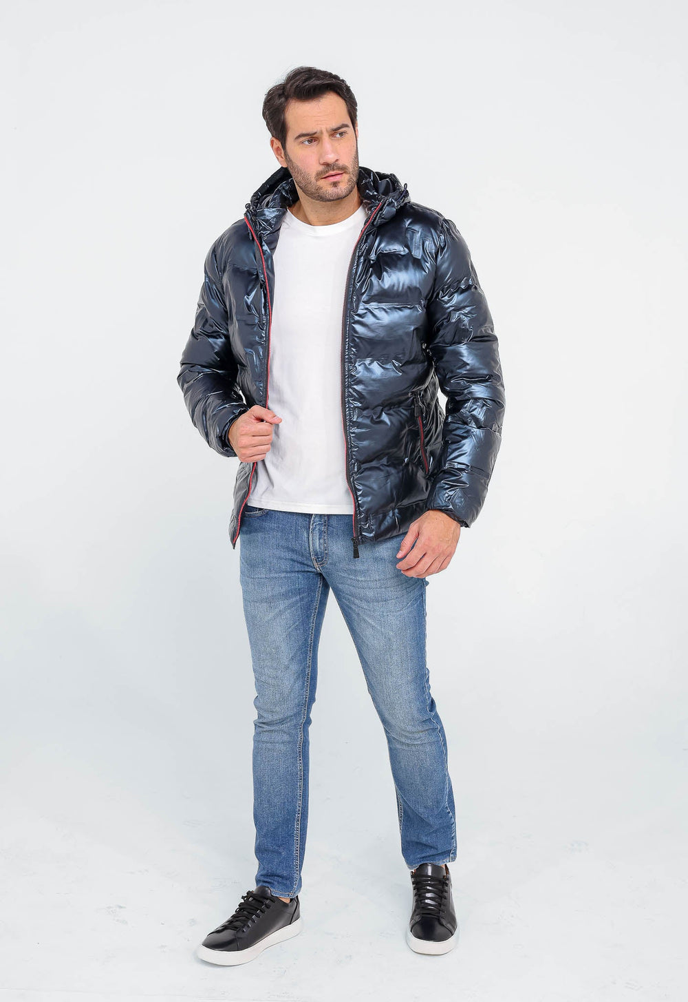 Jaqueta Victory Eagle Nylon Puffer Marinho Vtn226011 - Henri Store