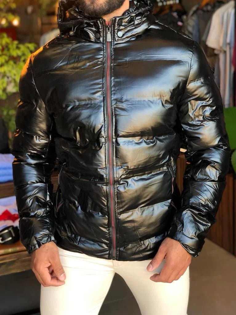 Jaqueta Victory Eagle Nylon Puffer Preta Vtn226011 - Henri Store