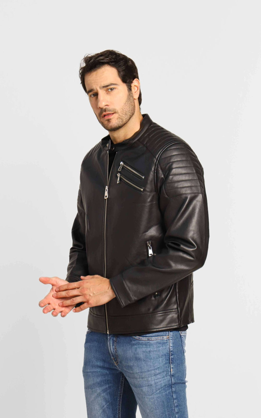 Jaqueta Victory Eagle Preta C/ Detalhe No Ombro Vtp226002 - Henri Store