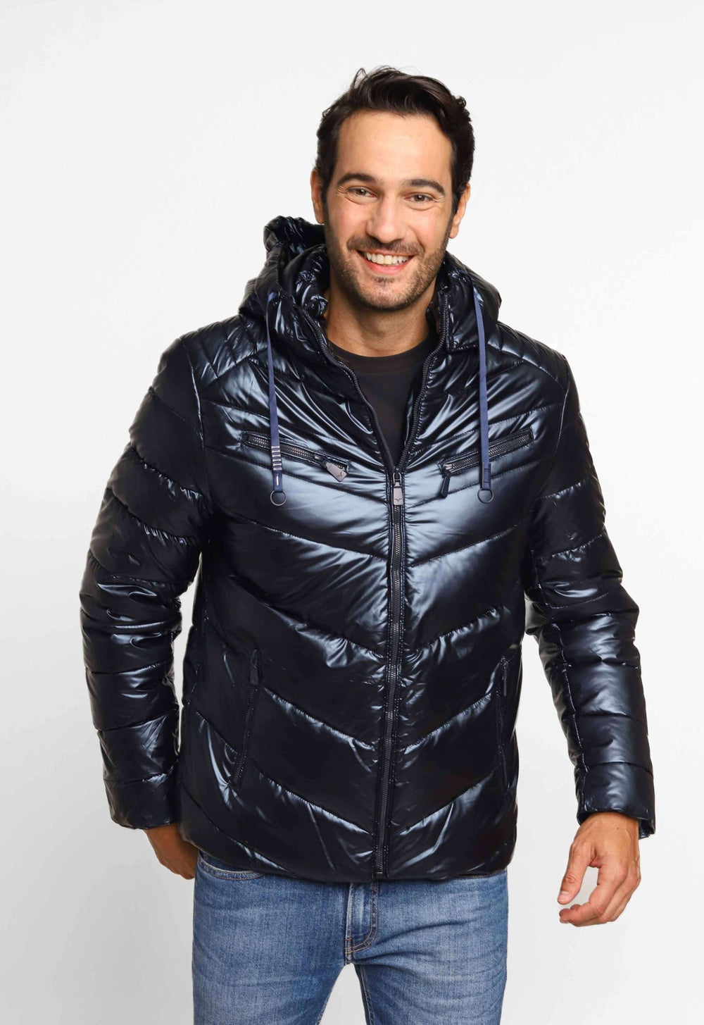 Jaqueta Victory Eagle Ziper Marinho Vtn226007 - Henri Store