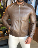 Jaqueta Victory Eagle Ziper Marrom Vtp226003 - Henri Store
