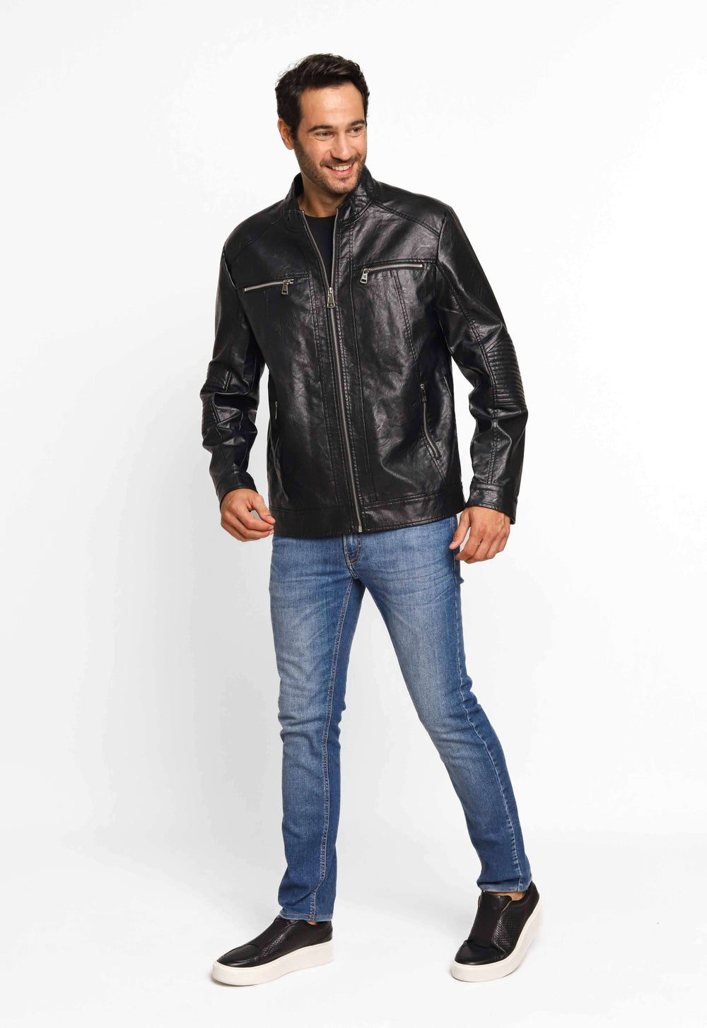 Jaqueta Victory Eagle Ziper Peito Preta VTP226007 - Live - Henri Store