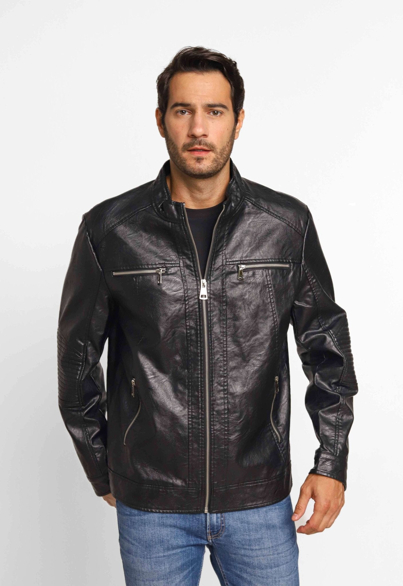 Jaqueta Victory Eagle Ziper Peito Preta VTP226007 - Live - Henri Store