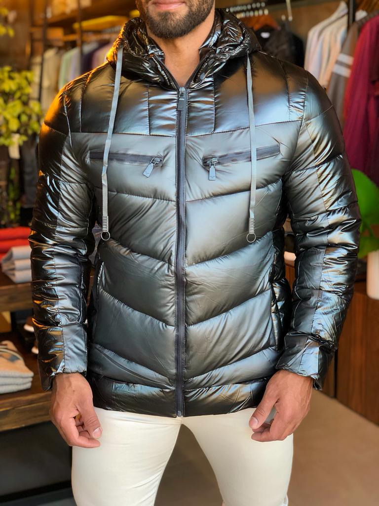 Jaqueta Victory Eagle Ziper Prata/Chumbo Vtn226006 - Henri Store