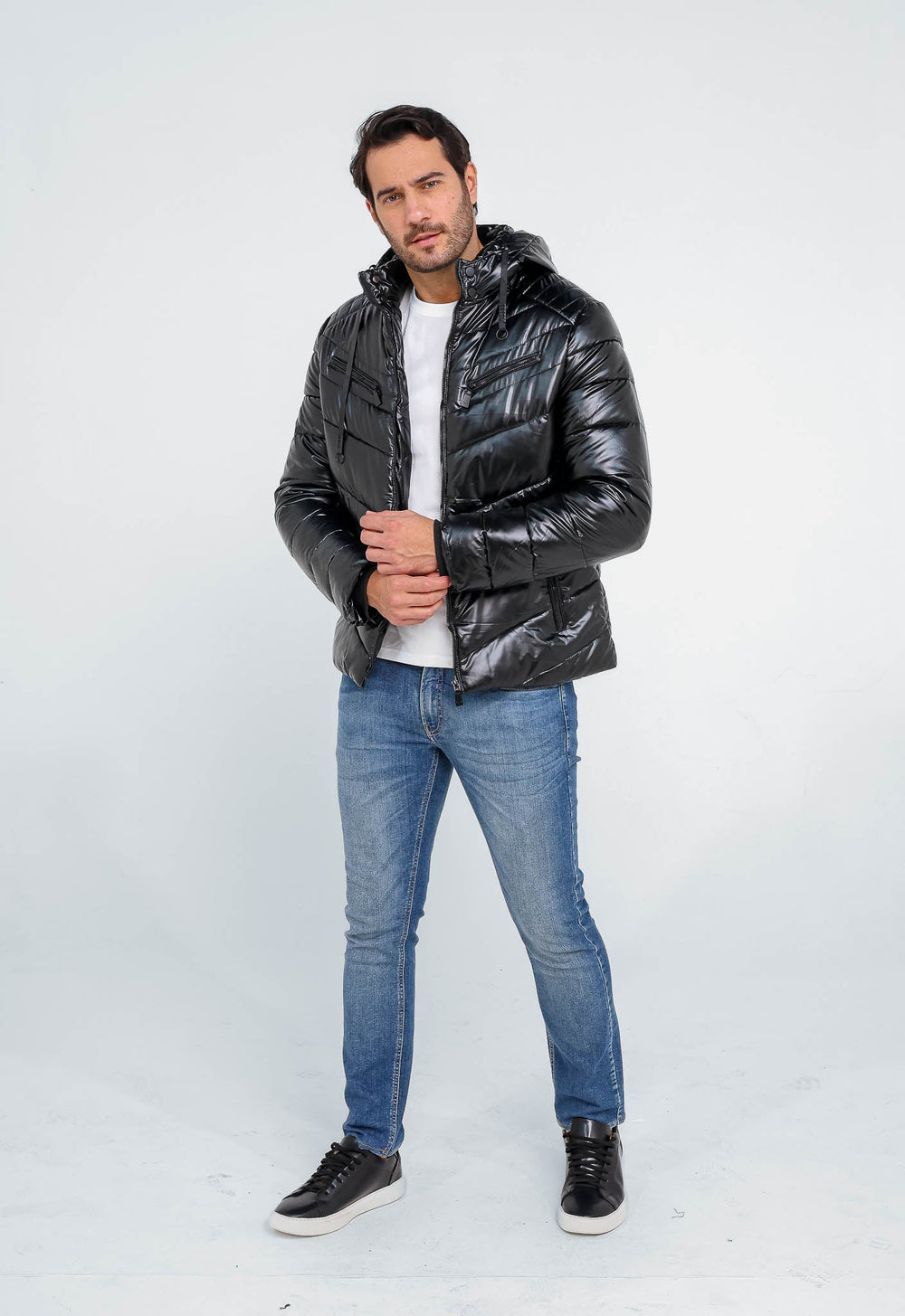 Jaqueta Victory Eagle Ziper Preta Vtn226007 - Henri Store