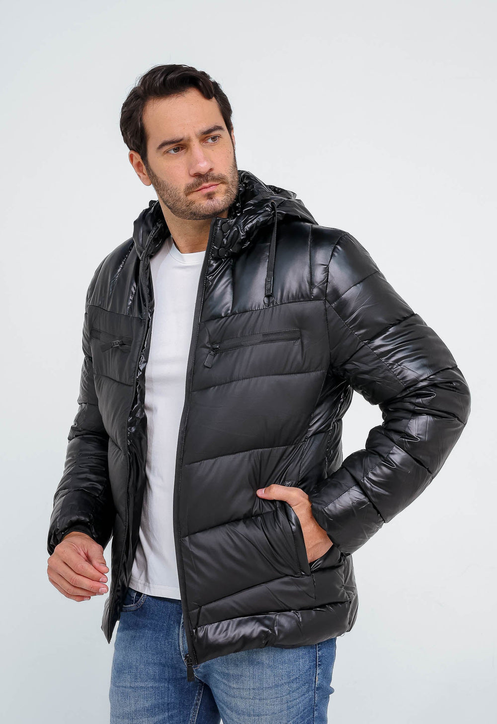 Jaqueta Victory Eagle Ziper Preto Vtn226006 - Live - Henri Store