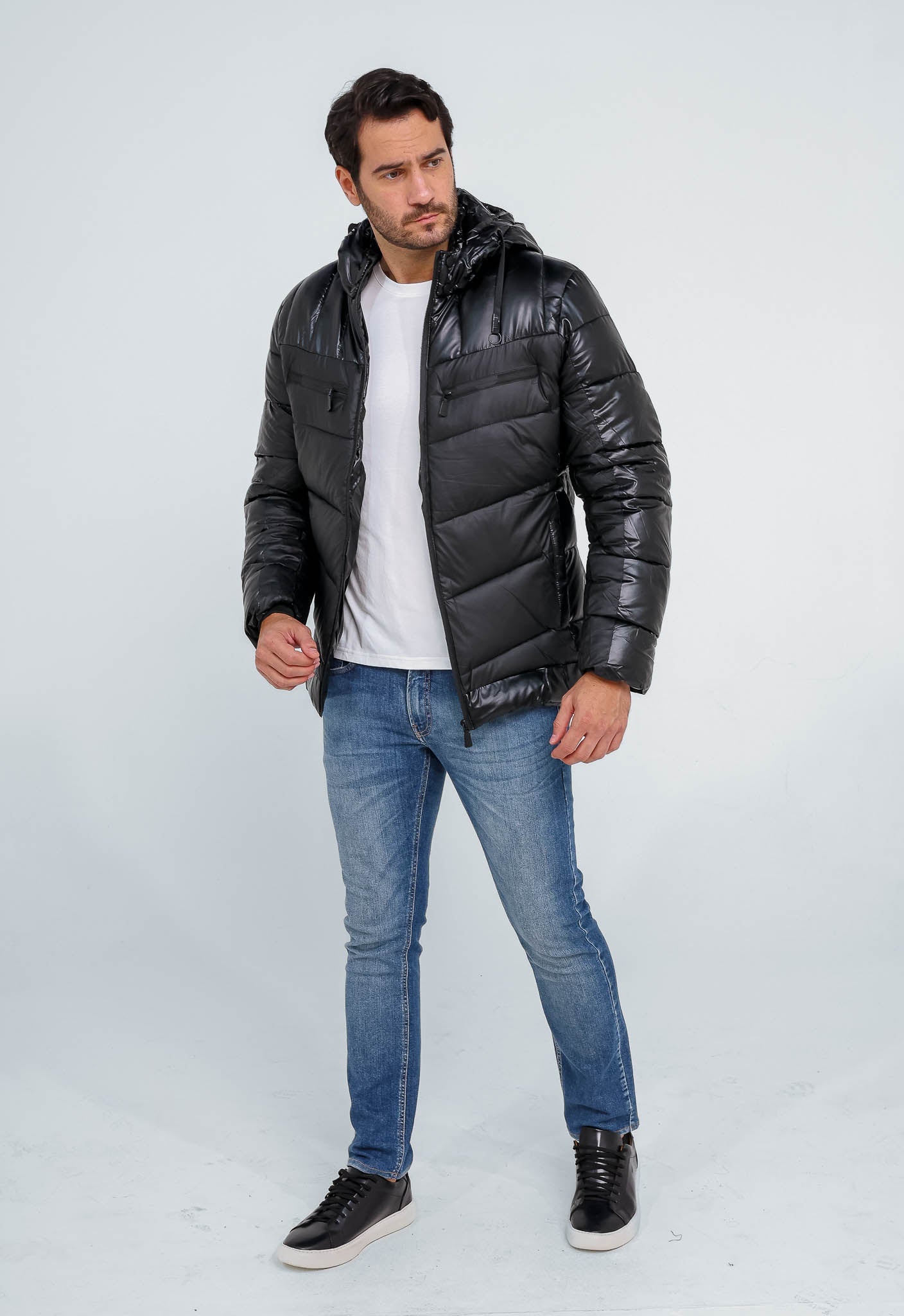 Jaqueta Victory Eagle Ziper Preto Vtn226006 - Live - Henri Store