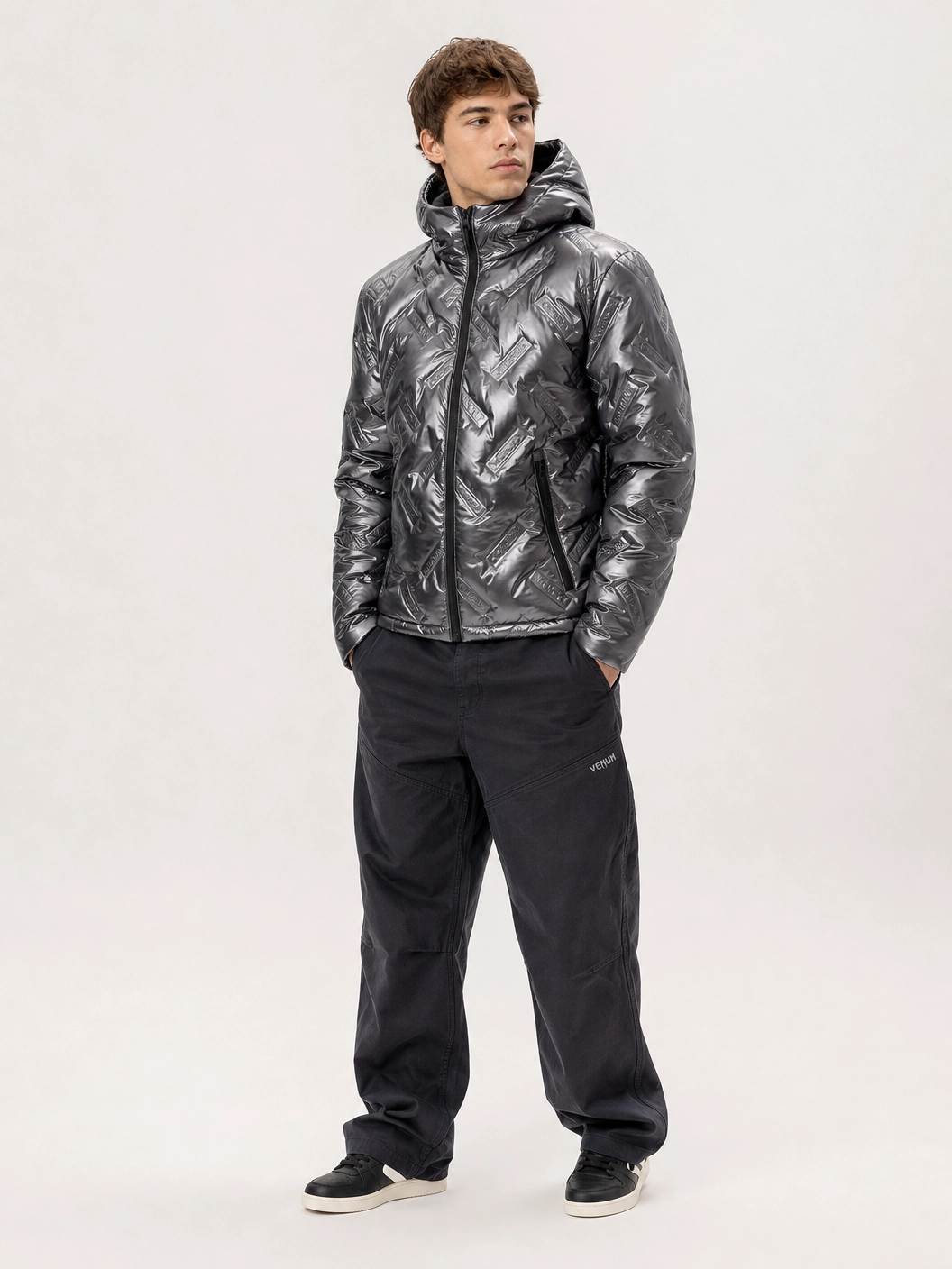 Jaqueta Masculina Nylon Puffer Cinza Venum VNM228024 - Live