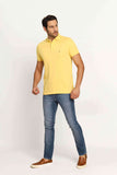 Polo Masculina Regular Fit Tommy Hilfiger Amarelo Claro