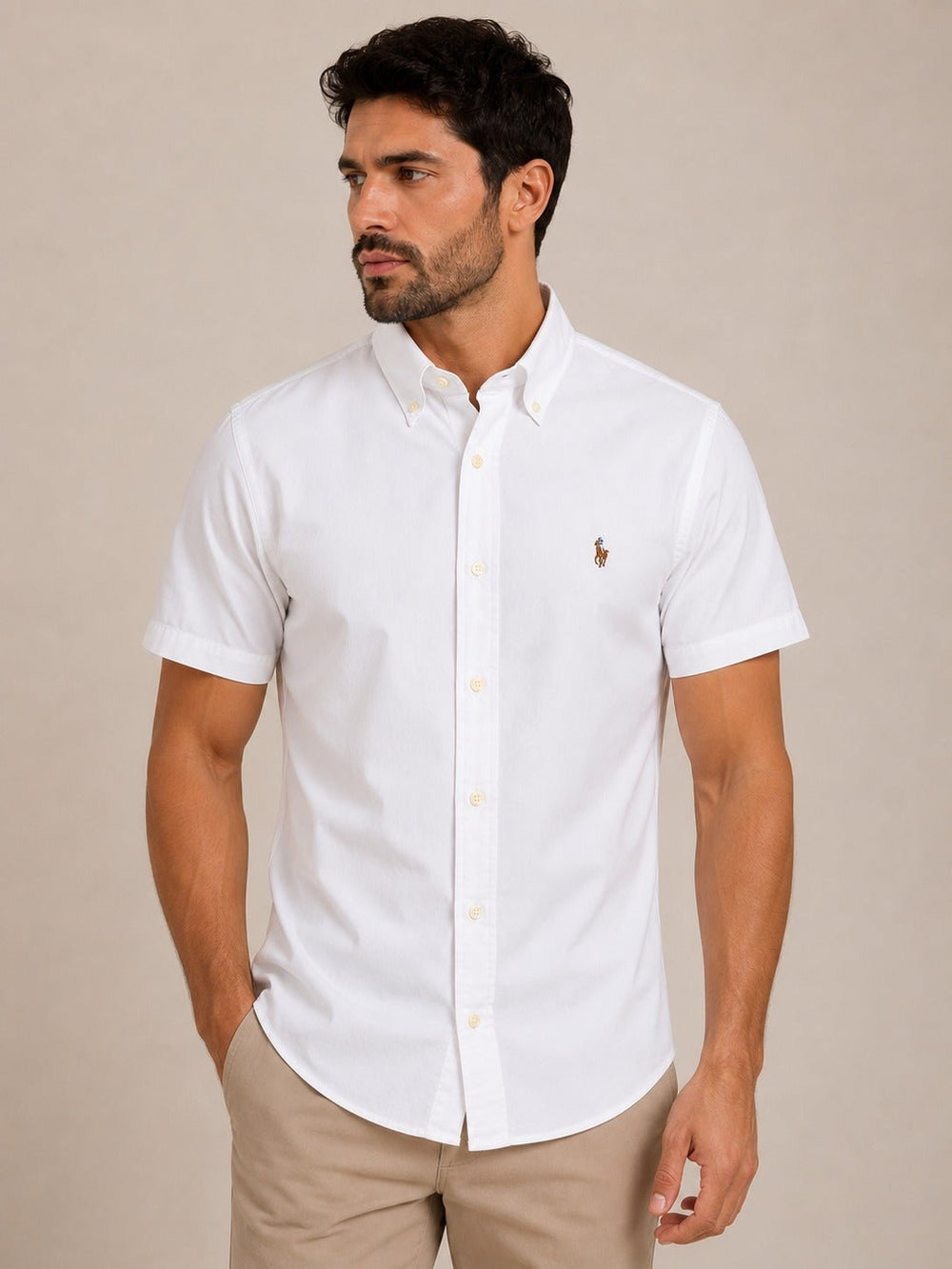 Kit 2 Camisas RL Manga Curta Custom Fit - Henri Store
