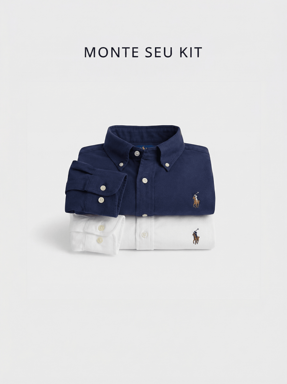 Kit 2 Camisas RL Manga Curta Custom Fit - Henri Store