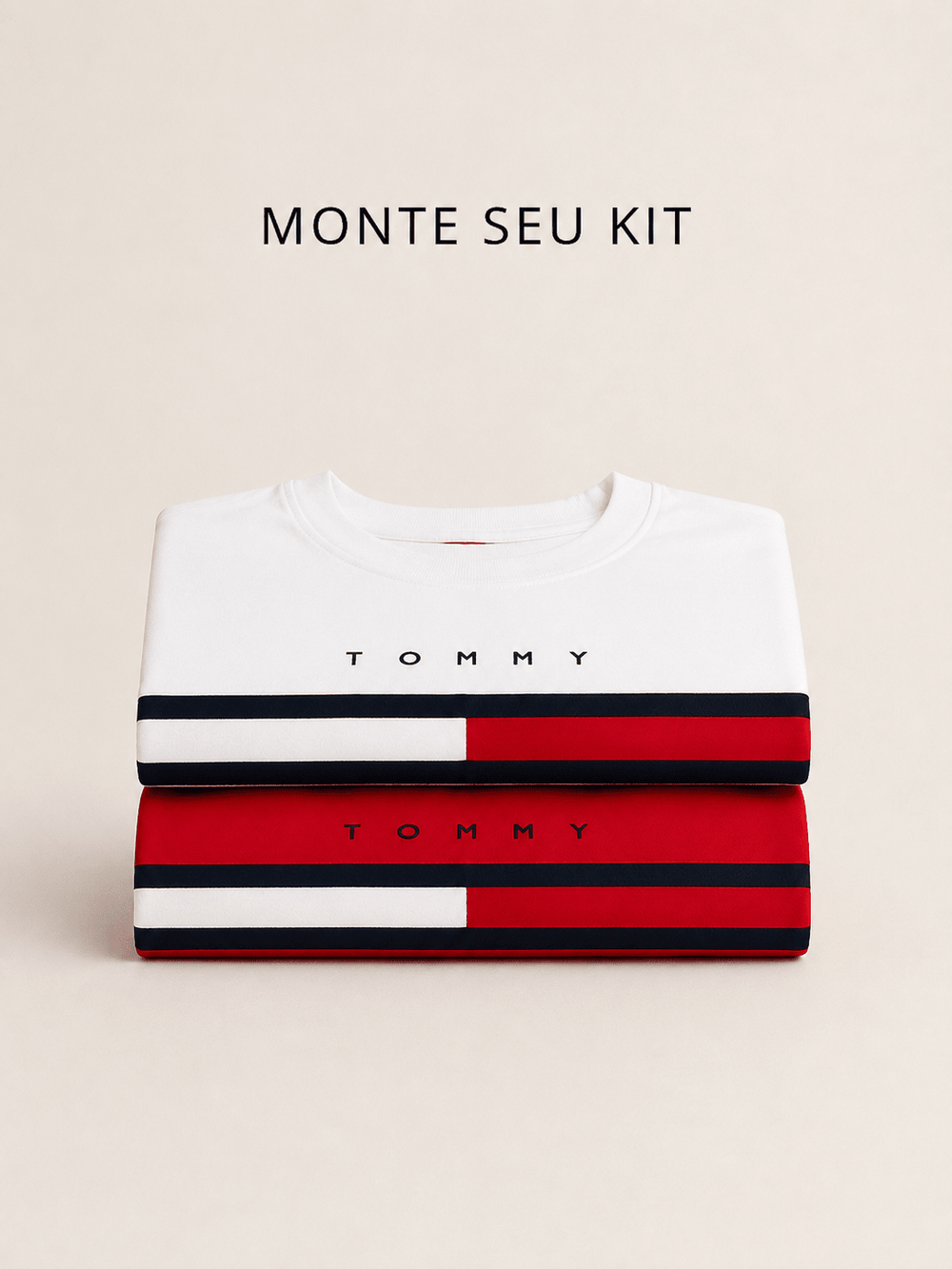 Kit 2 Camisetas Tommy Hilfiger Logo Faixa - Henri Store