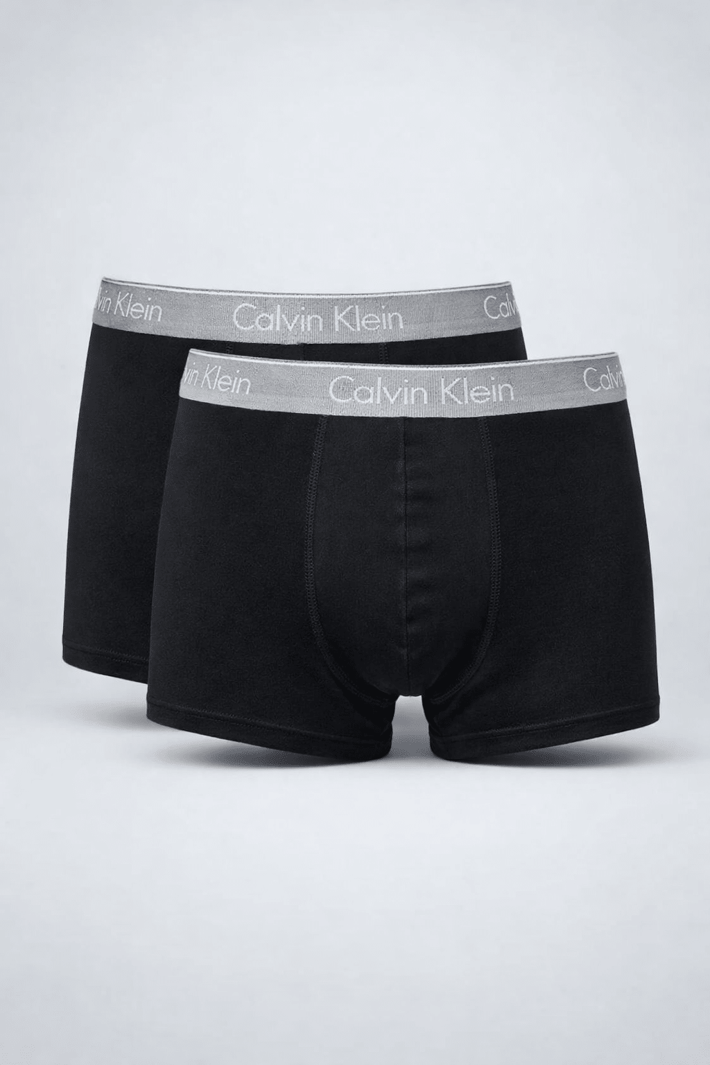 Kit 2 Cuecas Calvin Klein Low Rise Trunk Preto Com Cinza - Henri Store